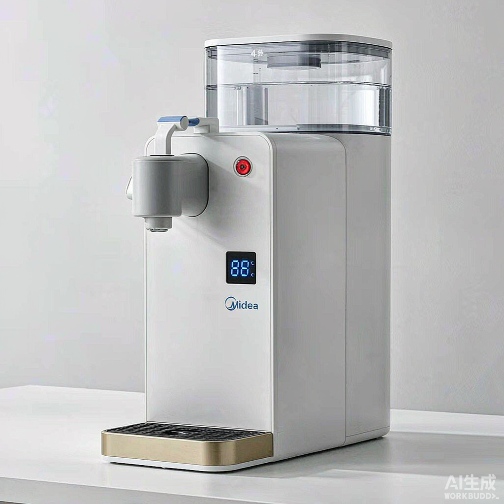 美的 即热式饮水机 桌面台式 白色
