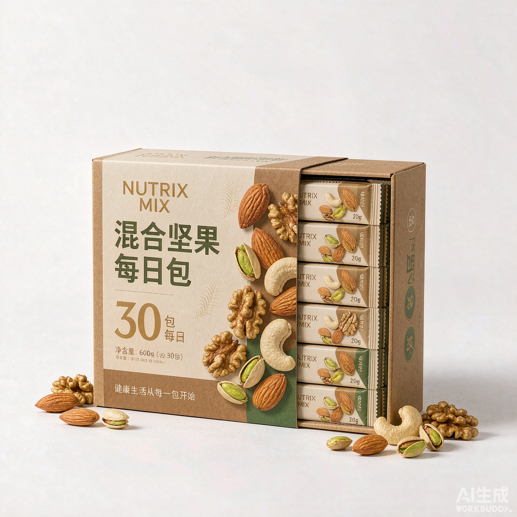 三只松鼠 每日坚果礼盒 750g 30包